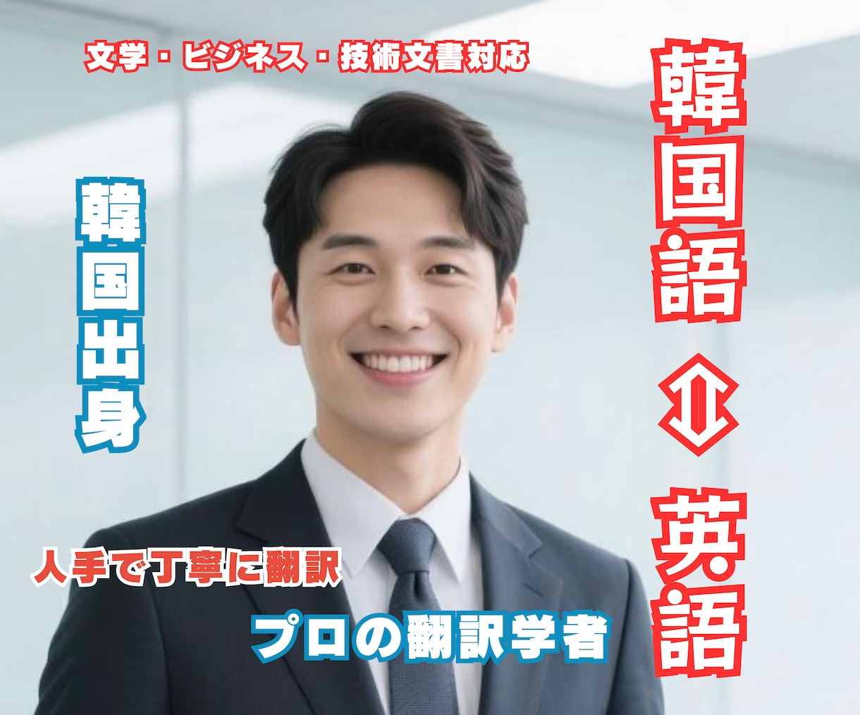 17年の実績！韓国語⇔英語の高品質翻訳をします 文化に配慮した高品質な韓国語⇔英語翻訳 イメージ1