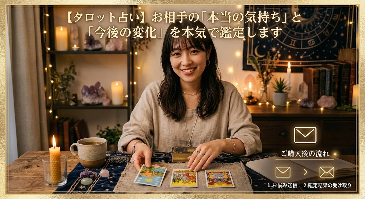お相手の「本当の気持ち」を鑑定します 連絡が少ない理由・本音・あなたへの本当の思いをカードで紐解く イメージ1