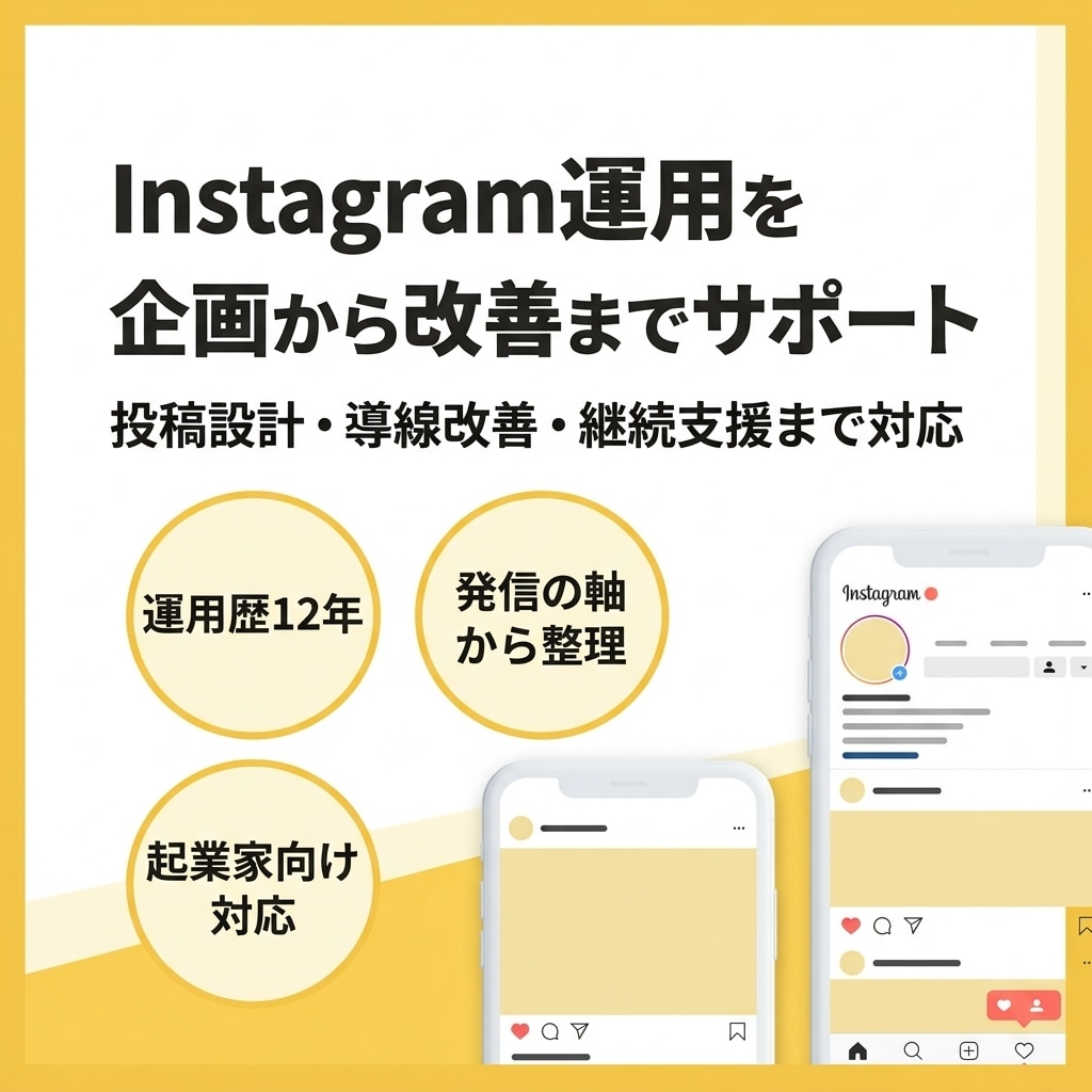 Instagram運用・投稿設計改善サポートします Instagram動画＋設計伴走｜少数精鋭で長期支援します イメージ2