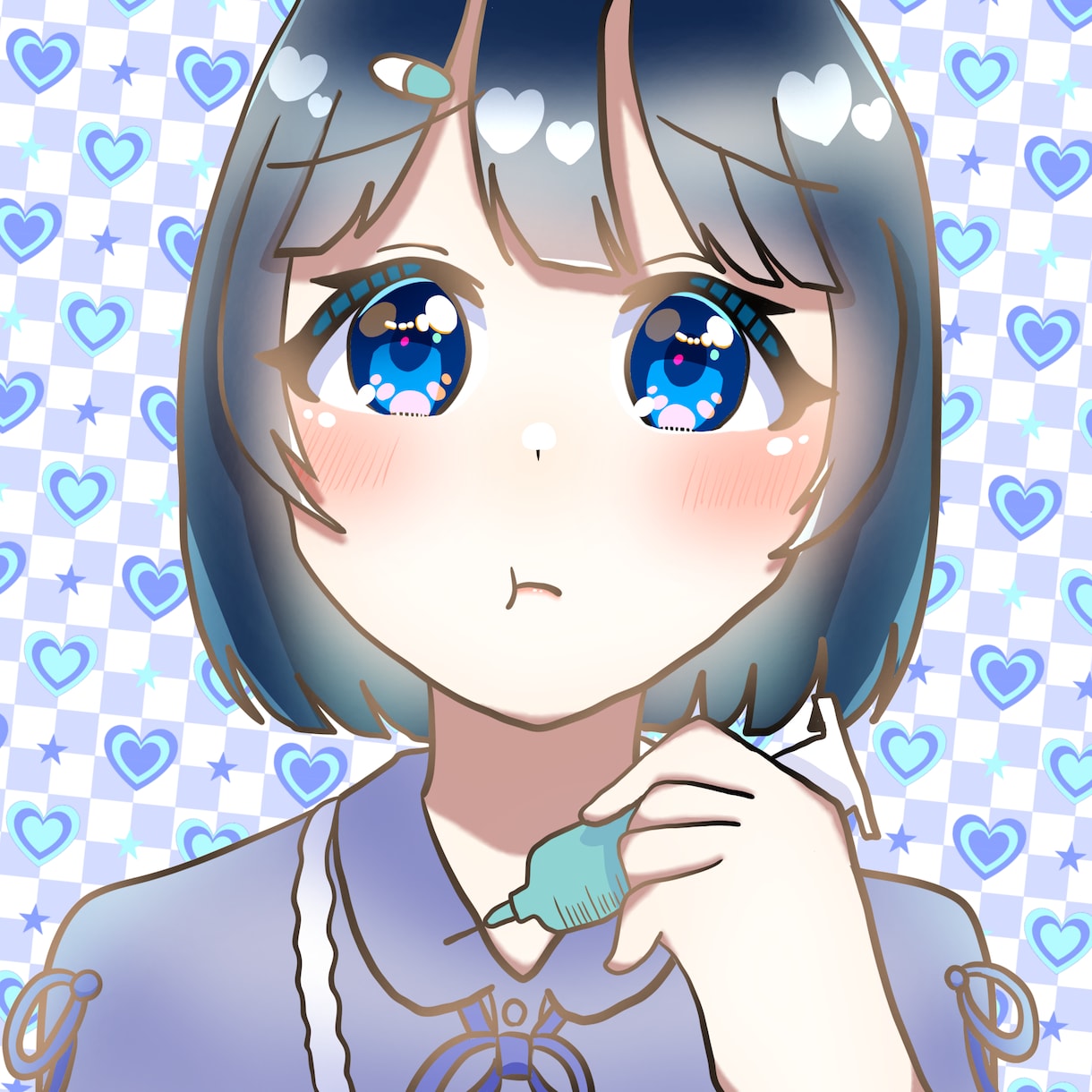 アイコン、バストアップ、歌ってみたイラスト描きます 【最短即日納品！】かわいい女の子描きます！ イメージ10