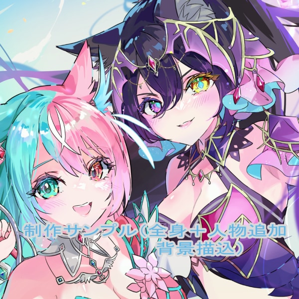 Vtuber配信サムネ・歌ってみたイラスト描きます 歌ってみた / 配信 / SNS / かわいい女の子 イメージ8