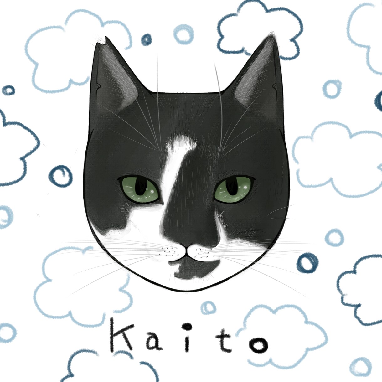 ねこちゃんの似顔絵作成します おうちの猫ちゃんのイラストを描きます イメージ2