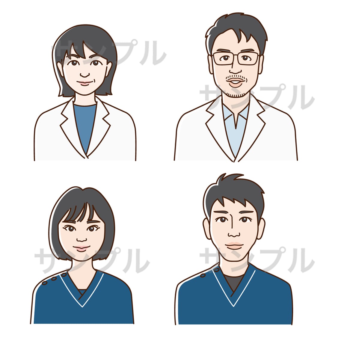 シンプル似顔絵作成します SNSや名刺、印刷物に使いやすい！ イメージ3
