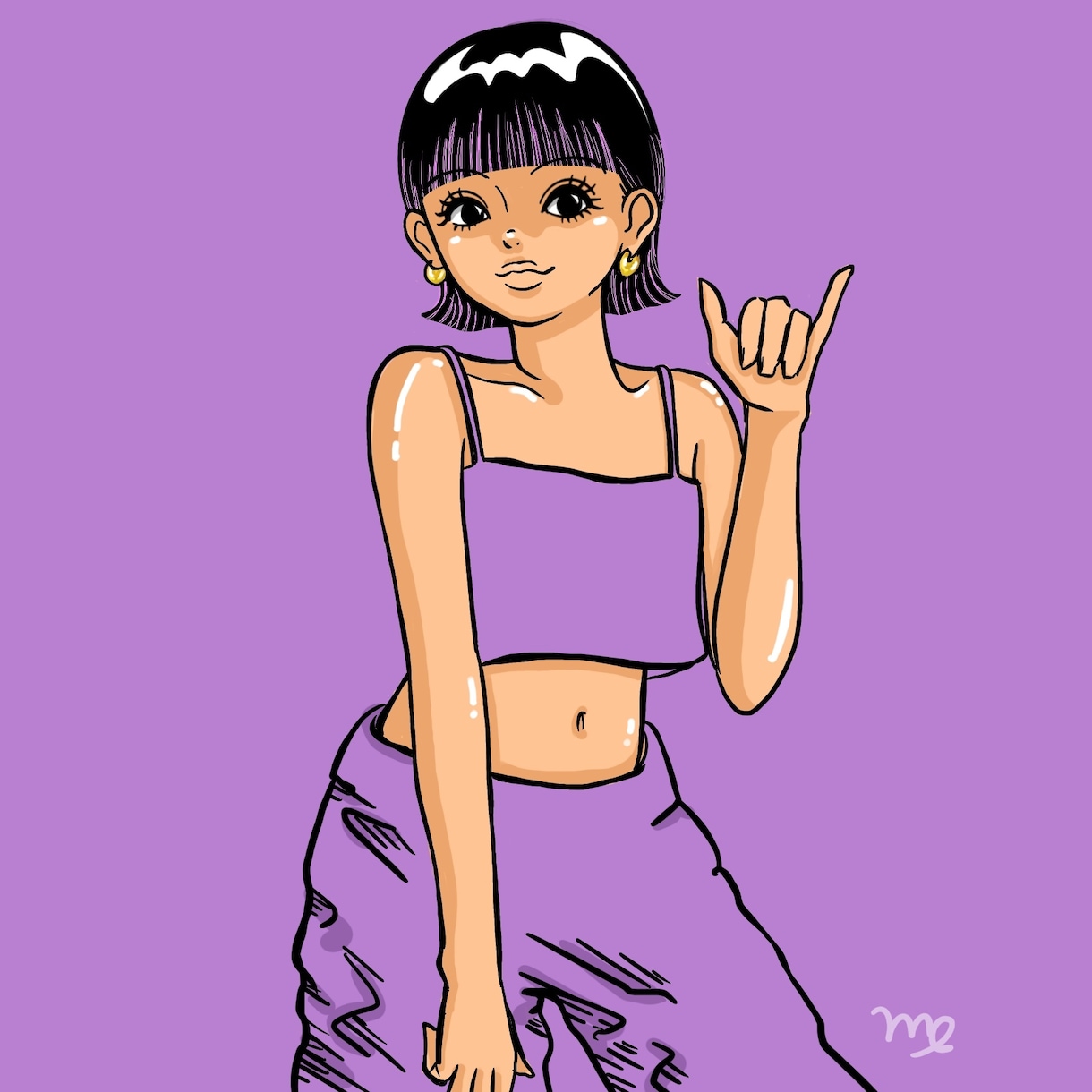 おしゃれで個性的⭐︎SNSアイコン・似顔絵描きます SNS映え◎アイコン・ヘッダーにぴったりの女の子イラスト！！ イメージ7