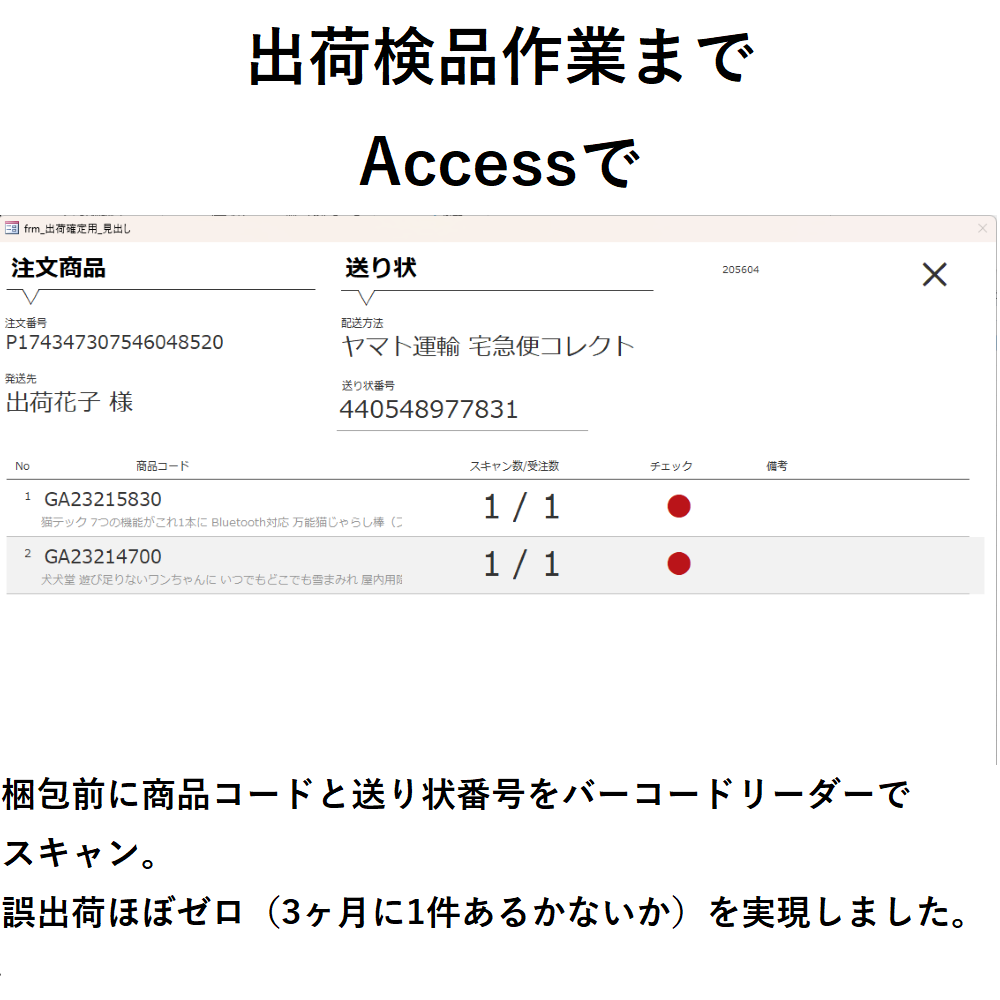 そのExcel業務、Accessで大改革します データベース化＆使いやすいインターフェースで業務効率大幅UP イメージ7