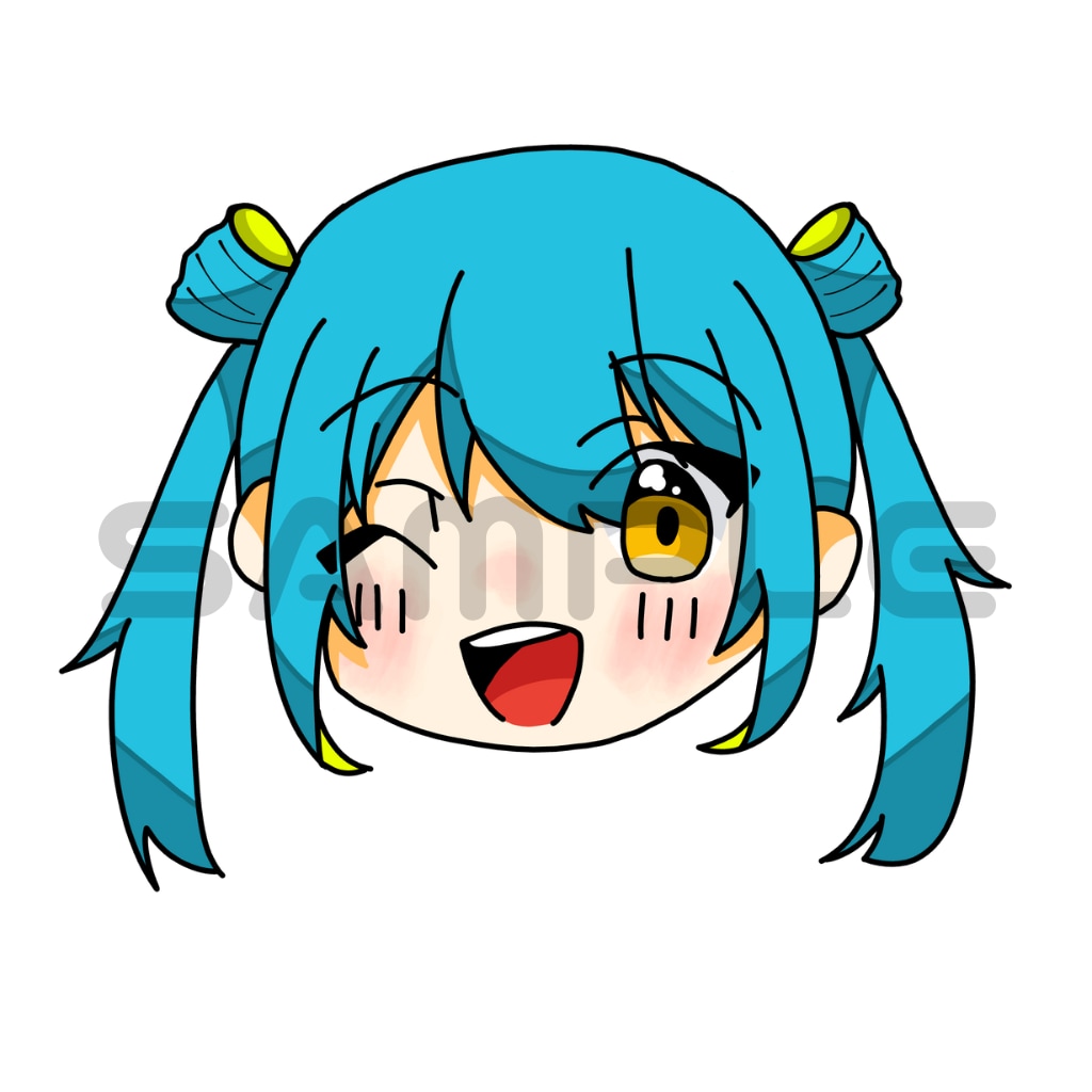 ミニキャラの顔アップのSNSアイコン描きます 追加料金無しでキャラデザもできちゃいます！ イメージ2