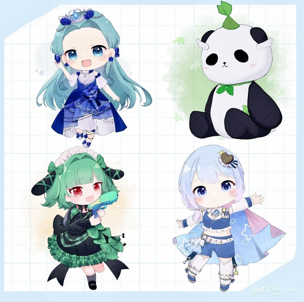 ゆるめ+かわいいキャラクターイラストを制作します MVやVの配信向けのイラスト、パーツ分けもok！ イメージ4