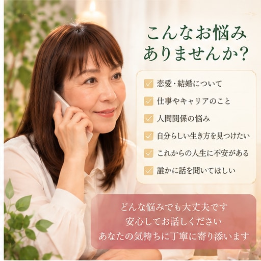 タロットであなたの悩みに丁寧に寄り添います 元大学教授があなたのお話を丁寧に伺います イメージ3