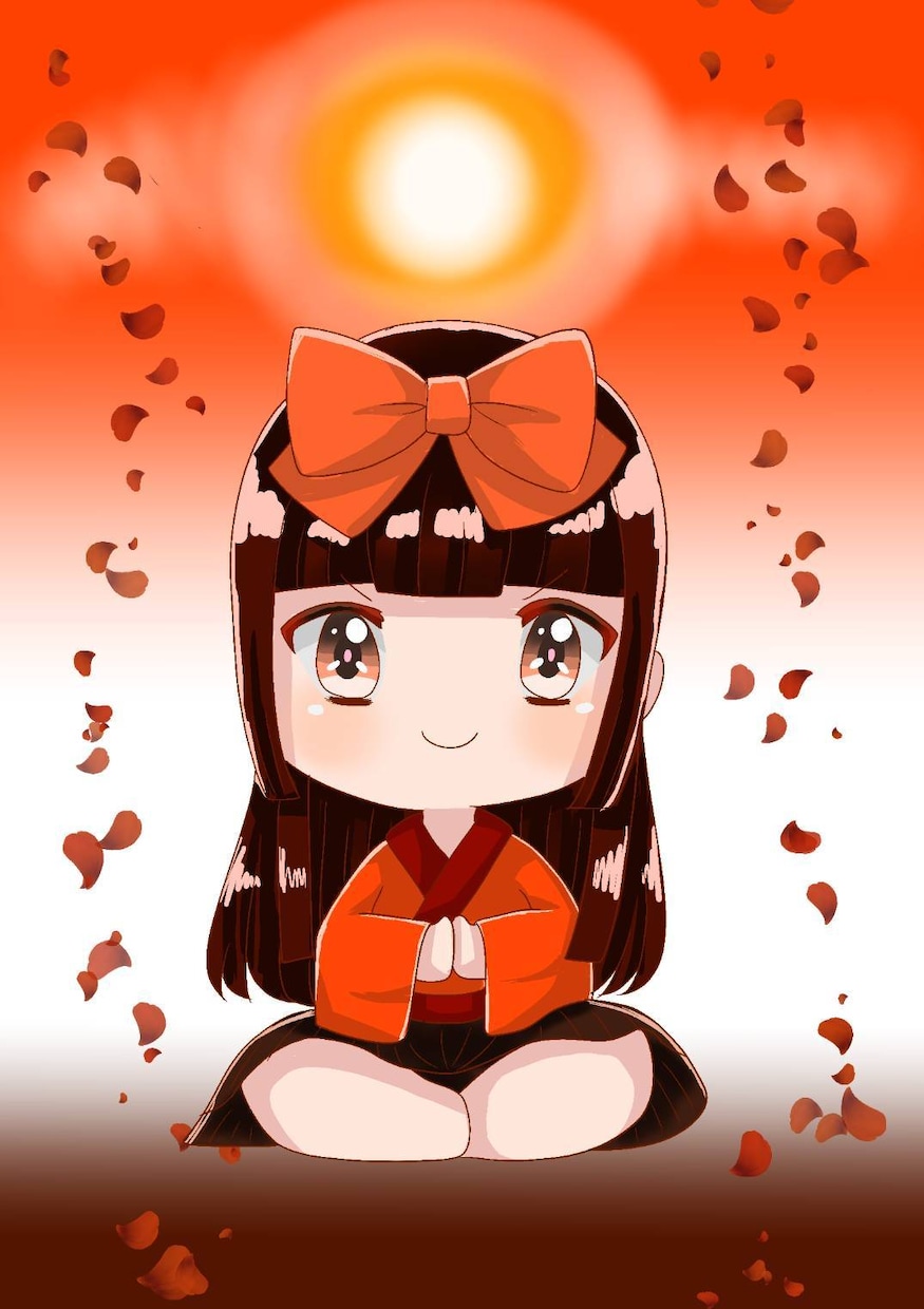 ミニキャラ描きます もちもちふわふわなかわいいおんなのこ イメージ1