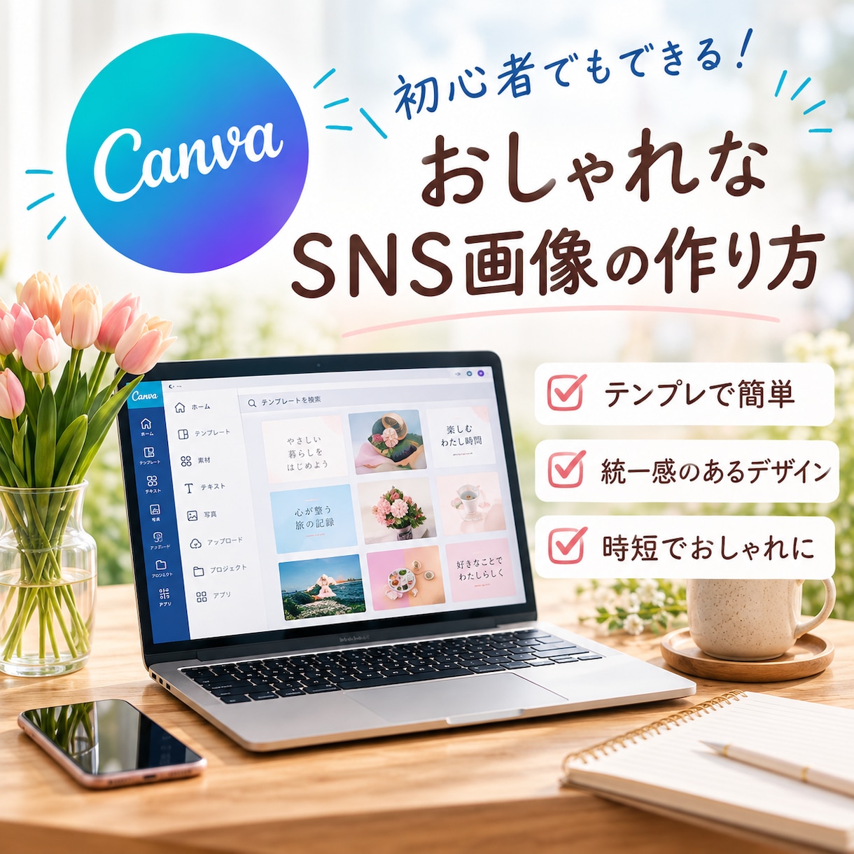 SNS・note用のおしゃれな画像を作ります かわいい・パステル系の画像を丁寧に制作制作します！ イメージ5