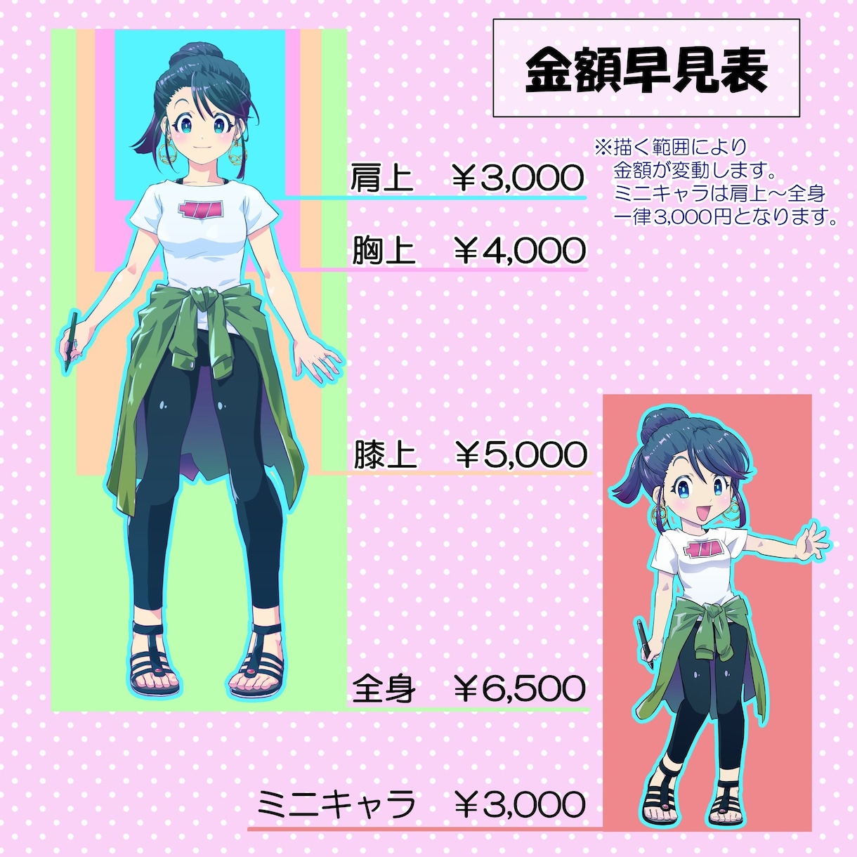 ご希望のイラストをお描きします カラフルでわかりやすいアニメ塗りイラストをお描きします イメージ2
