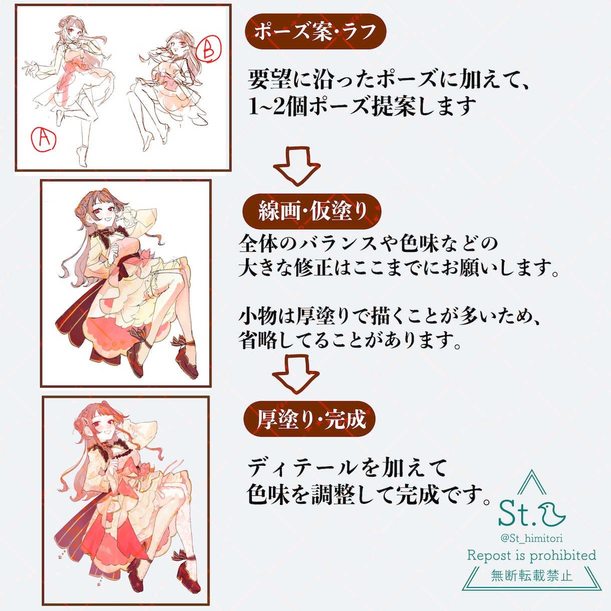 立ち絵イラスト描きます 要望に合わせた立ち絵イラストを描きます イメージ3