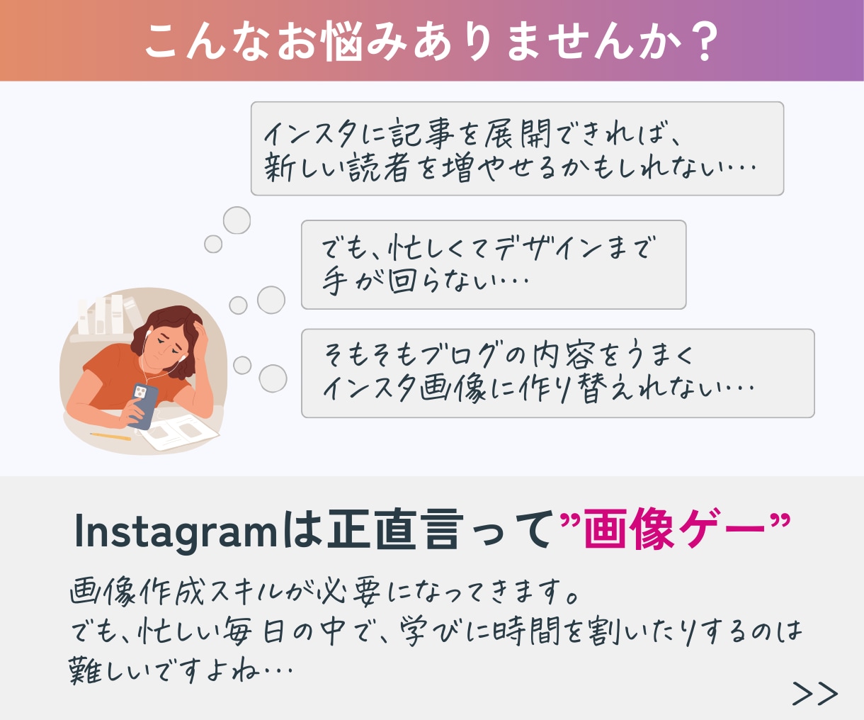 ブログの文章からInstagram投稿を作成します テンプレート付/時短/SEO強化/インスタグラム/画像作成 イメージ2