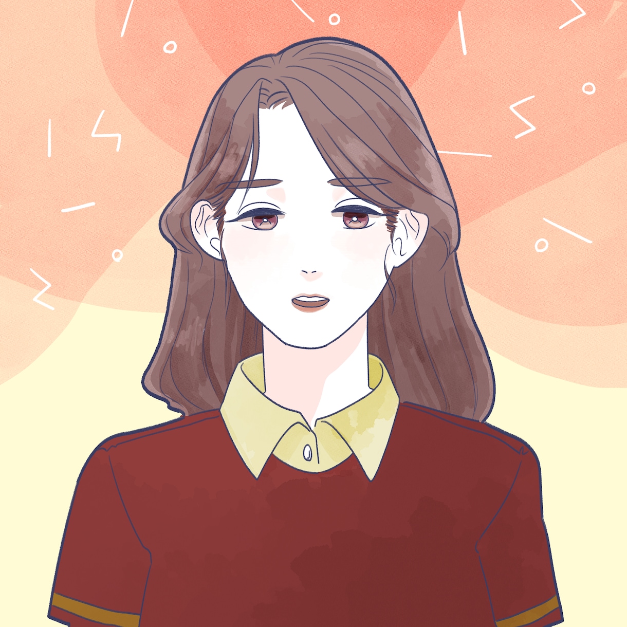 きれい・可愛い・大人っぽい！女の子イラスト描きます ブログ、SNS用、名刺など使用可なイラストはいかが？ イメージ9