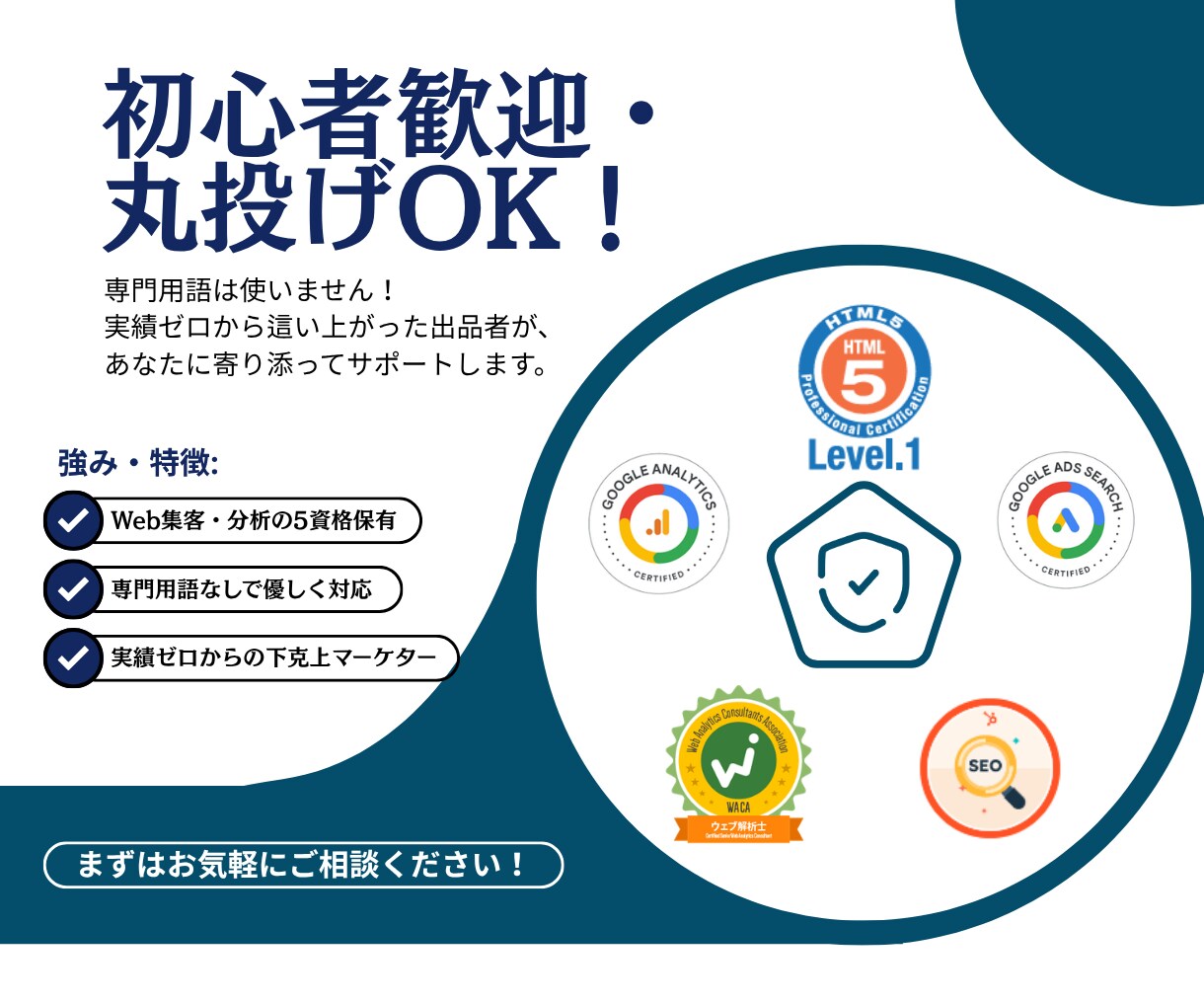 検索上位を狙う！穴場SEOキーワード調査します Web解析士など5資格保有！ブログ初心者歓迎・丸投げOK イメージ4