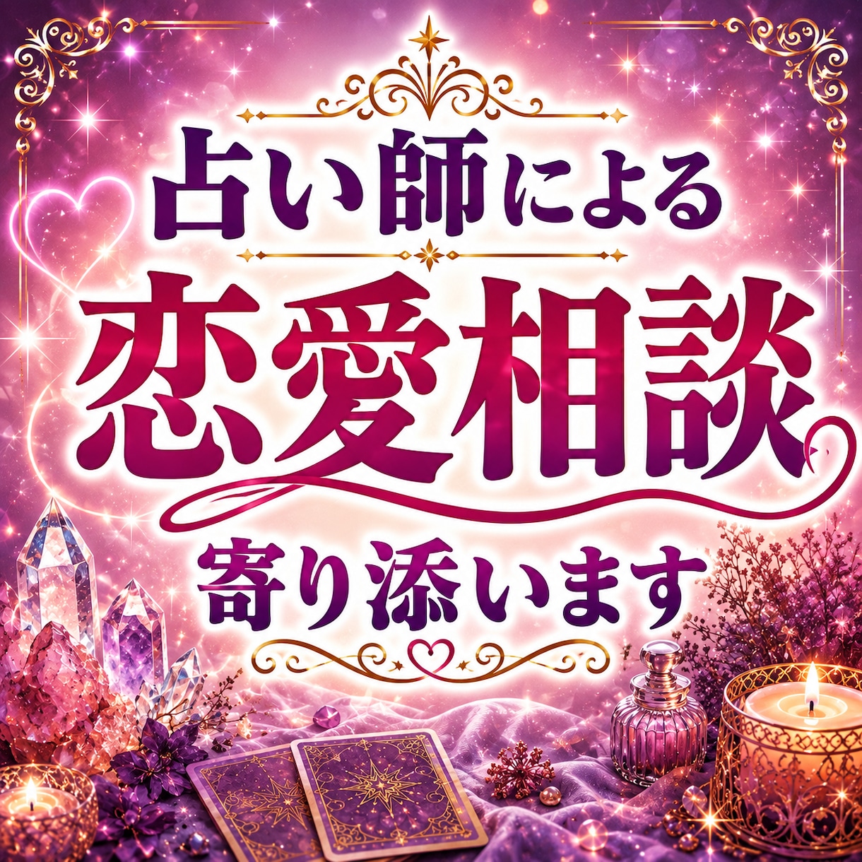 占い師が、誰にも言えない恋愛の悩みお聞きします 片思い、複雑恋愛、不倫、復縁、既読スルー、辛い悩みに寄り添い イメージ1