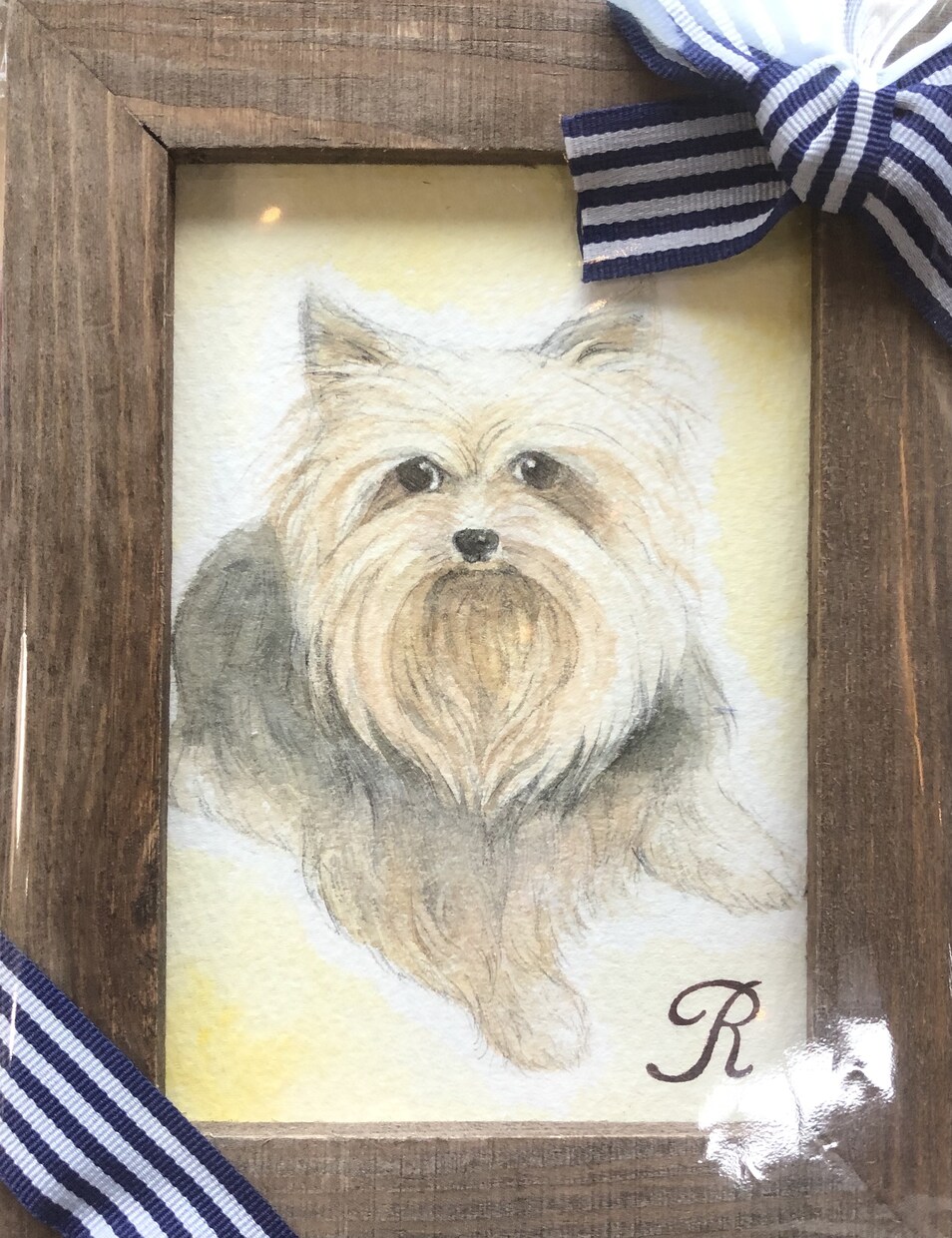 ワンちゃんの似顔絵を透明水彩画で描きます お部屋のインテリアにもなるお洒落な似顔絵 イメージ4