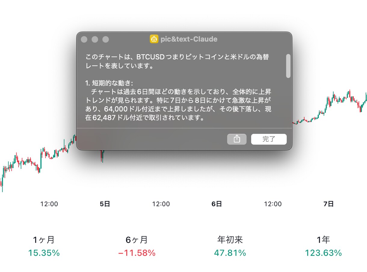 MacのショートカットアプリとAIを連携します 気になる情報、いつでもスクリーンショットでAIに質問できます イメージ2