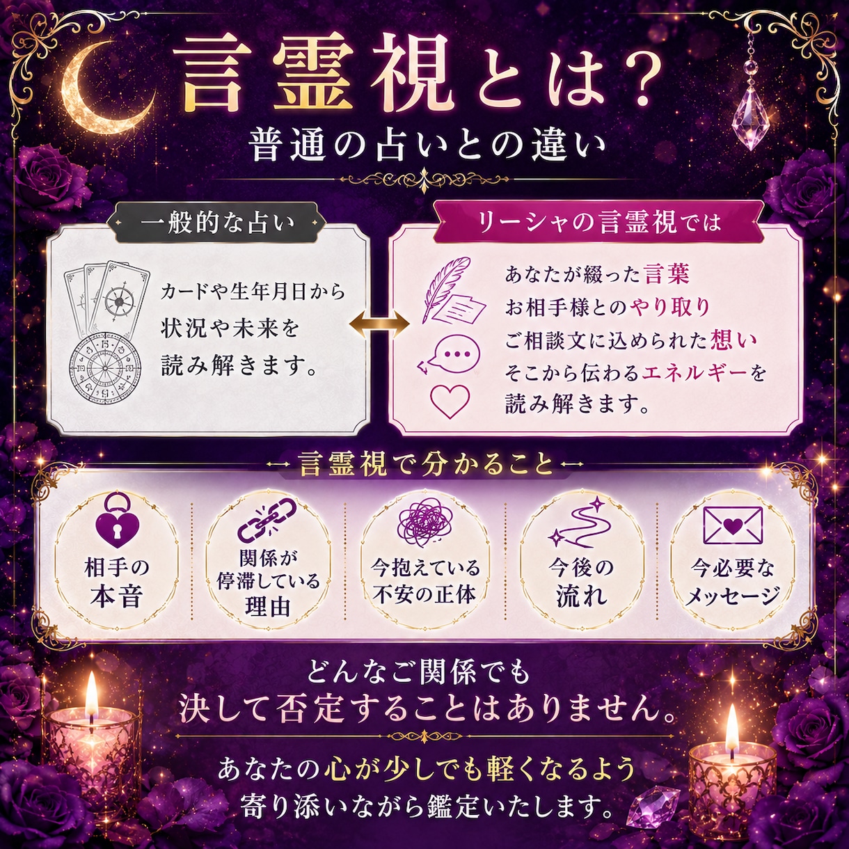 音信不通・復縁・複雑愛｜相手の本音を言霊視します 「なぜ連絡が来ないのか」その答えを優しく読み解きます イメージ5