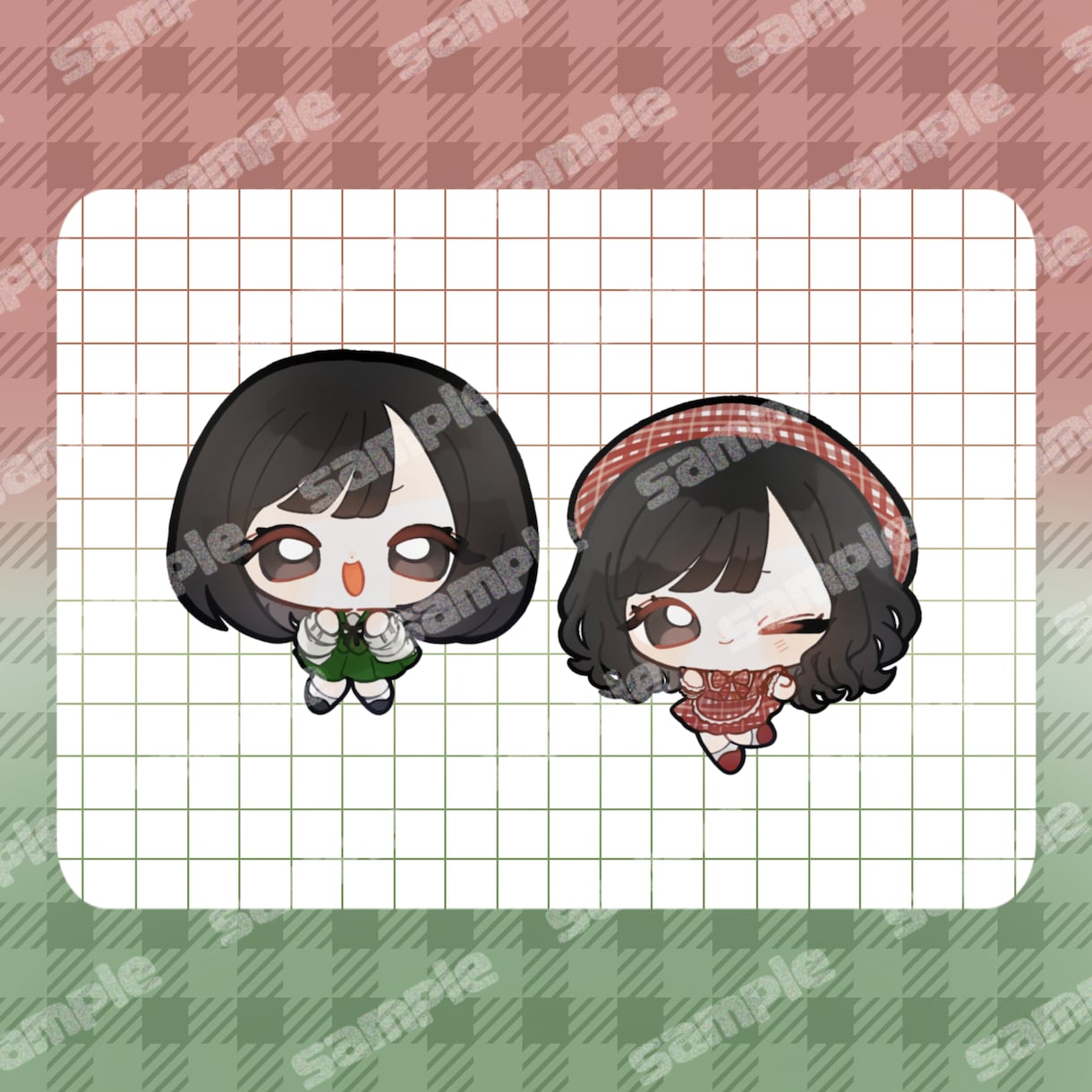 ゆるもちミニキャライラストお描きします 通常よりちんまりゆるゆるもちもちなミニキャライラストです！ イメージ3