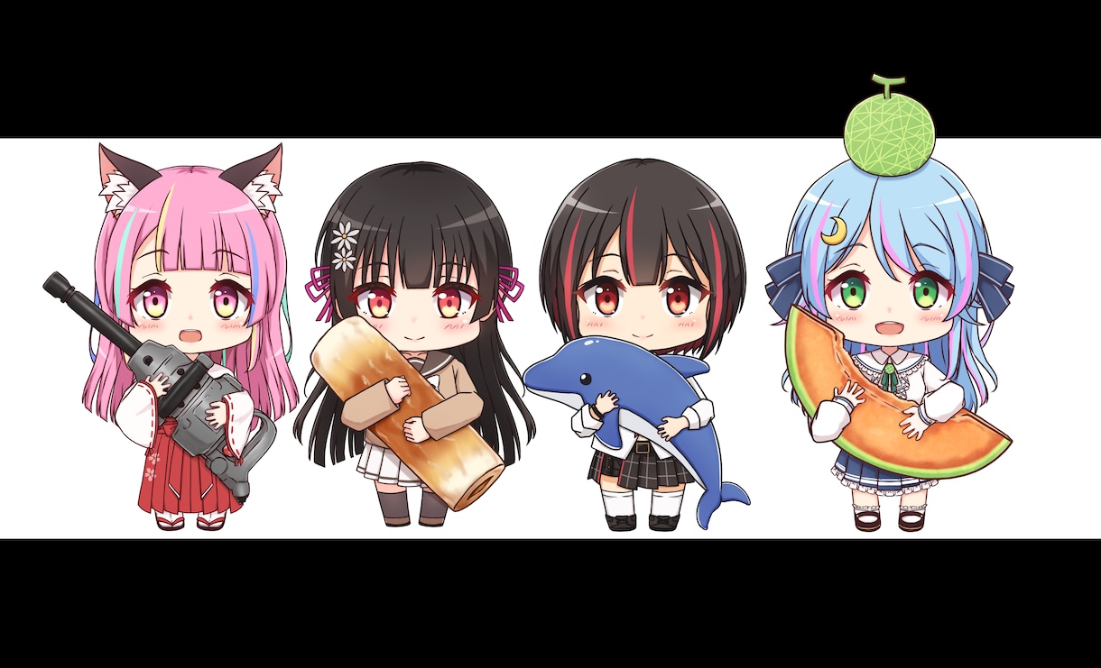 立ち絵＆Live2Dモデリングのセット制作★します Vtuber Live2D アバターの制作サービスです！ イメージ8