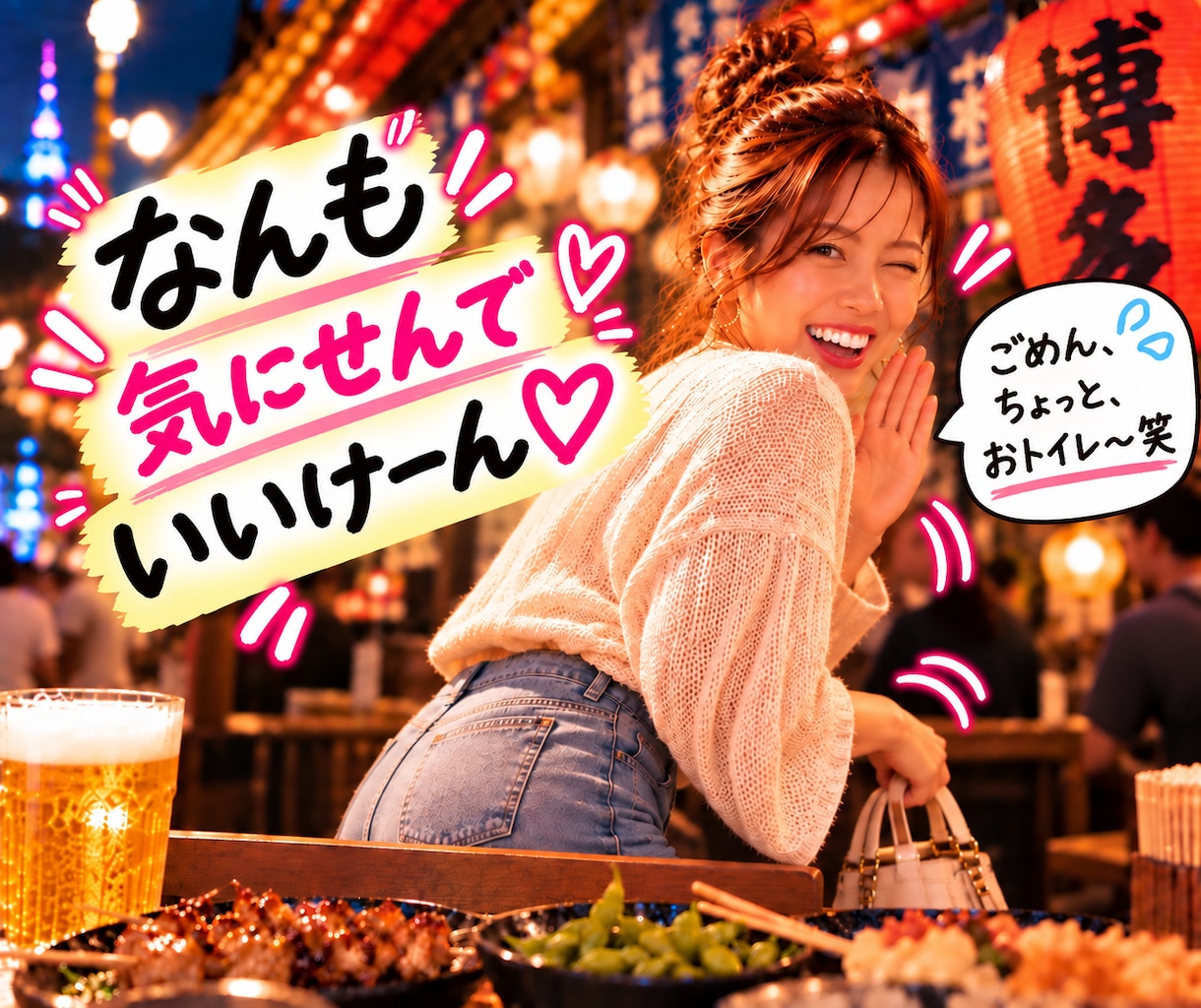 サシ飲み♡博多弁で一緒に楽しく笑い飛ばしちゃいます 【女友達・話し相手・飲み仲間】愚痴や雑談、とことん笑い飛ばそ イメージ6