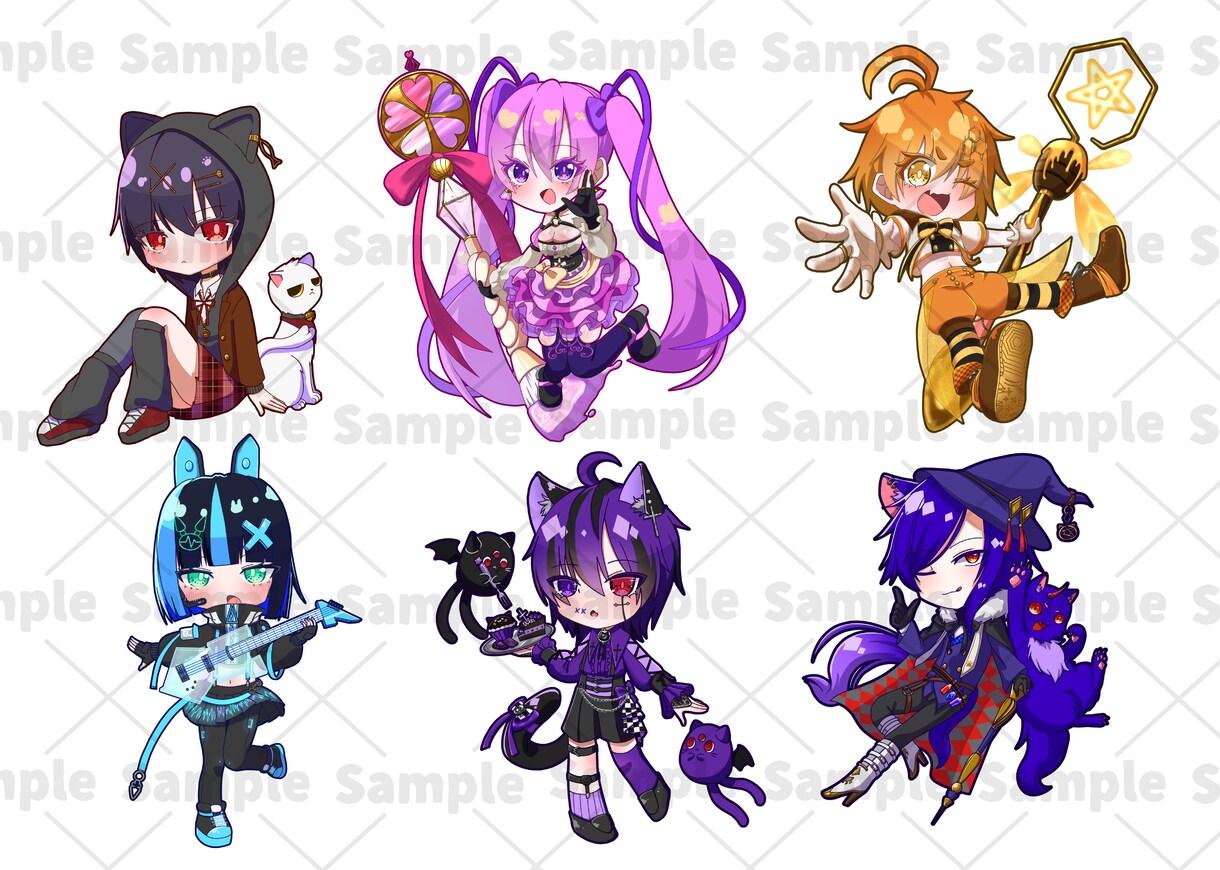 ミニキャライラストを制作します いろんな用途に使えるシンプルで可愛いイラストを描きます！ イメージ2