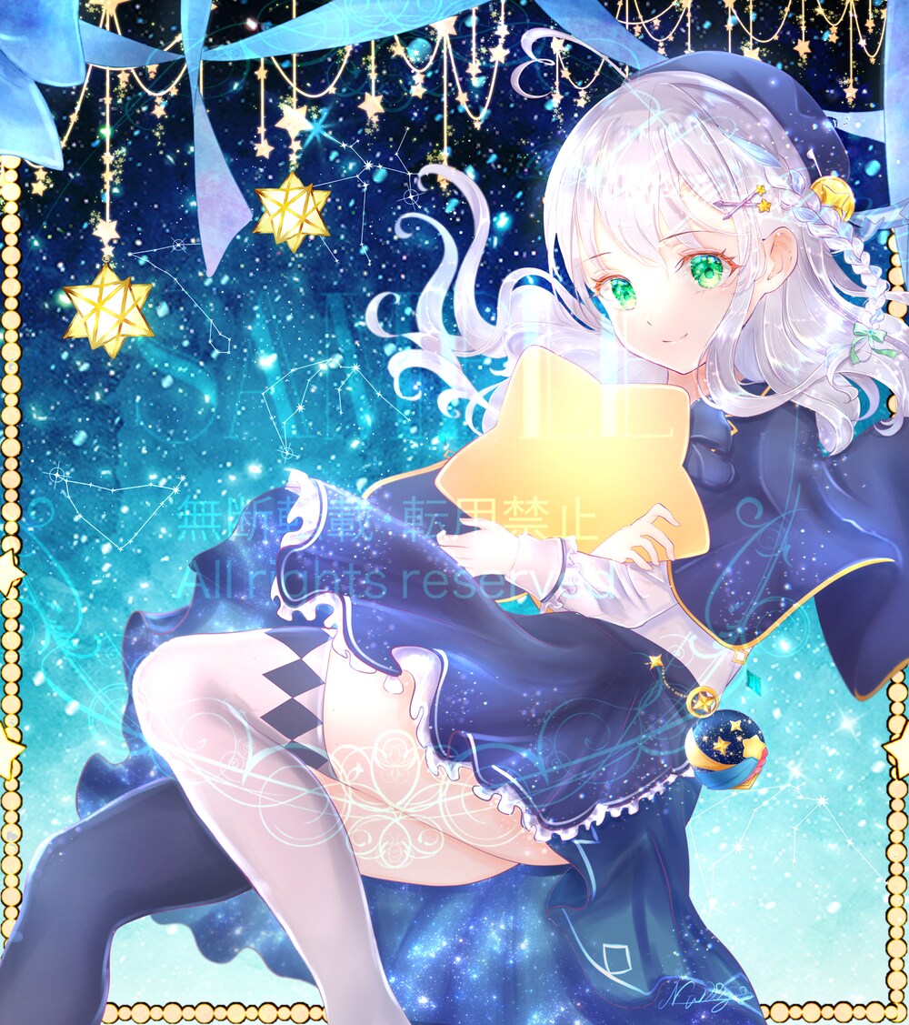 歌ってみた・一枚画・ヘッダーなどお描きします きらきらふわふわ、幻想的なイラスト❁⃘*.ﾟ イメージ2