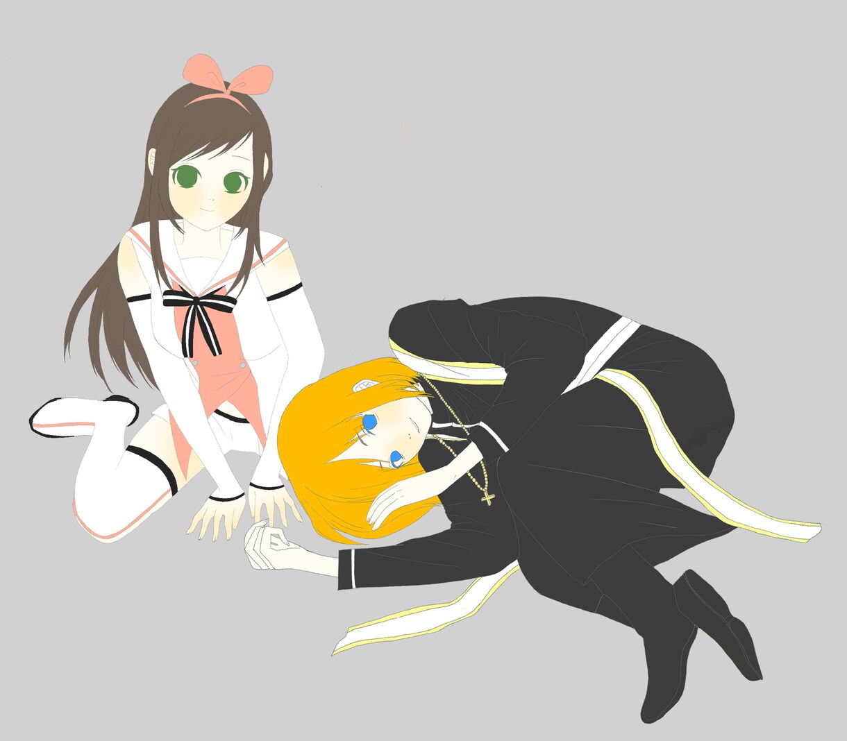 一枚絵イラスト描きます モノクロイラストを受け止めてよ イメージ5