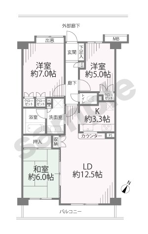 間取り図作成します。最短当日納品します CADを使い正確にきれいに作成します。 イメージ3