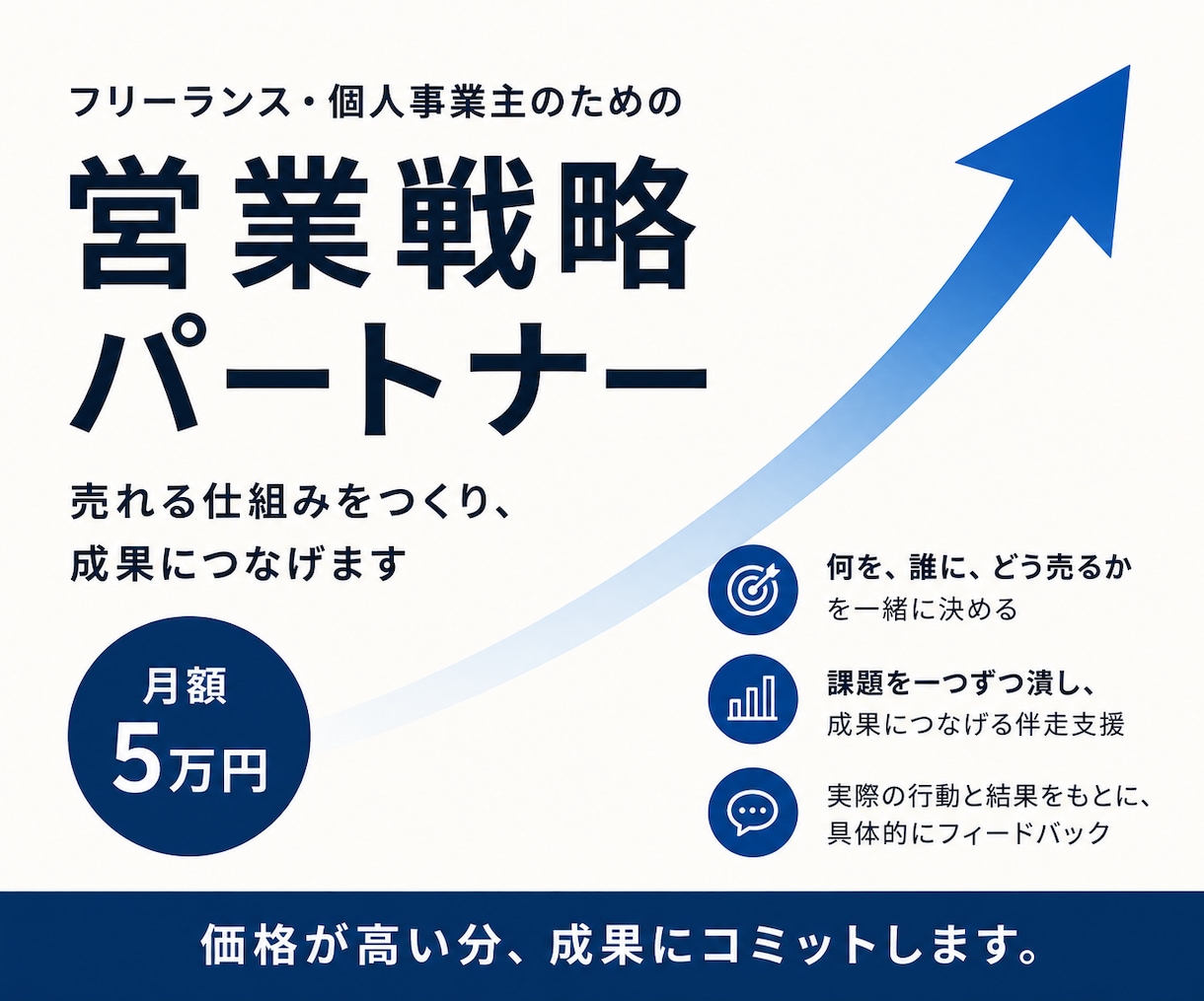 価格比較される人必見！フリーランス営業を支援します 法人営業のプロが、あなたの「売り方」を設計します イメージ1