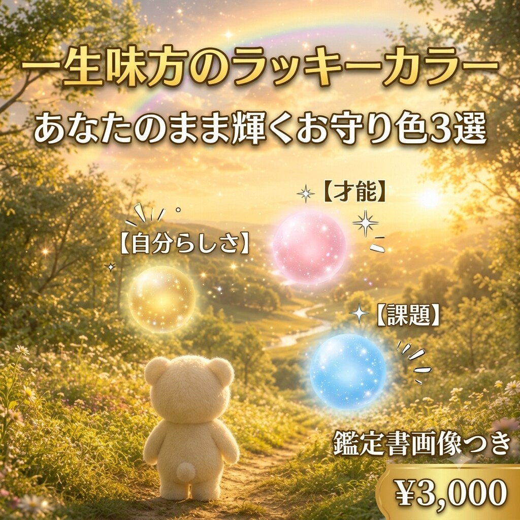 あなた専用ラッキーカラー3選鑑定します 今日からできる自分の魅力アップカラー✨ イメージ1
