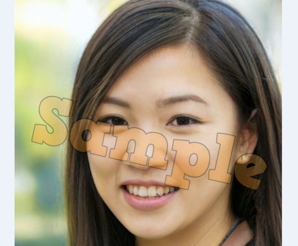 顔写真のフリー素材を100枚セットで提供します 商用利用その他OK！完全オリジナル画像です！ イメージ1
