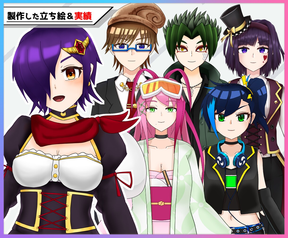 Vtuber活動用！立案から導入までサポートします live2dモデリング・パーツ分け立ち絵を全工程作ります！ イメージ5