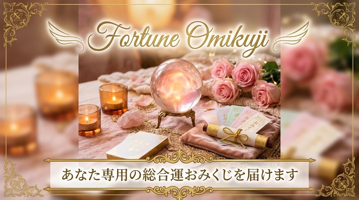 あなた専用の総合運おみくじを届けます 今のあなたに必要な運勢とメッセージをお届けします イメージ1