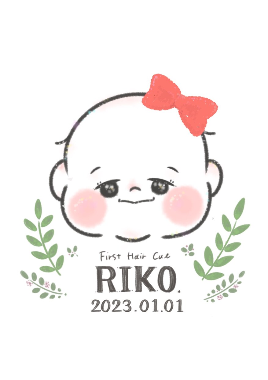 ファーストヘアカットお子様のかわいい瞬間描きます かわいい瞬間をご自宅用や、大切な方へのプレゼントに！！ イメージ4