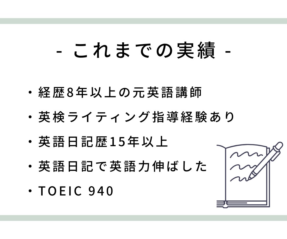 長めの6文英語日記の添削します ★英語コーチが、ステップアップしたいあなたをサポート★ イメージ5