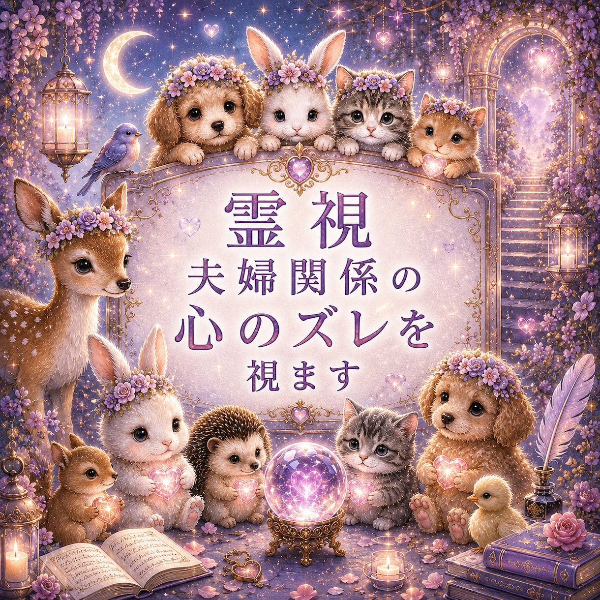 霊視【夫婦関係】今のお二人の“心のズレ”を視ます 即日　言葉にできない違和感・すれ違いの原因を読み解きます イメージ1