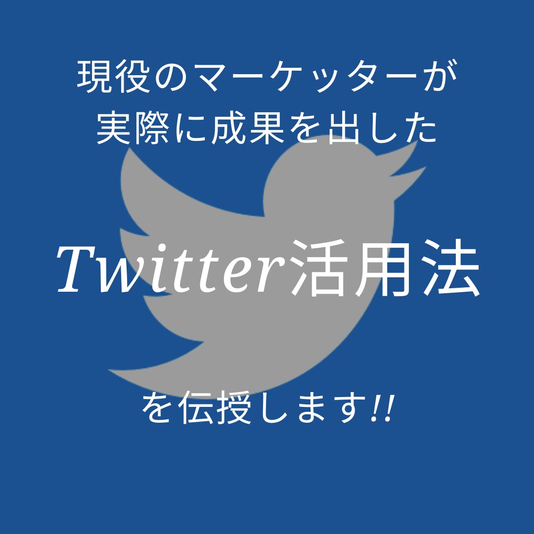 Twitterアカウントのコンサルします 成果の出ないアカウントから成果の出るアカウントへ イメージ1