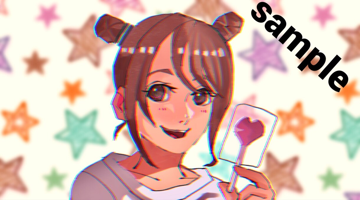 ちょっとアニメキャラ風？な似顔絵を描きます SNS等のアイコンにどうでしょうか？ イメージ2