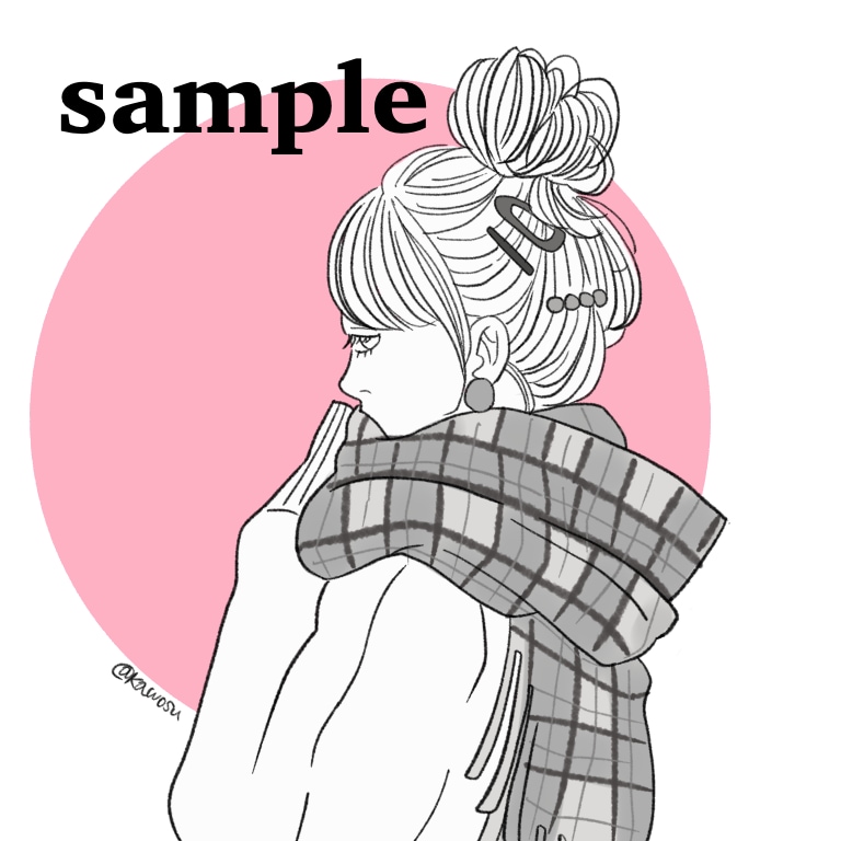 シンプルでキレイ目なイラストを作成いたします 大人っぽいお洒落な絵柄に仕上げます。 イメージ4