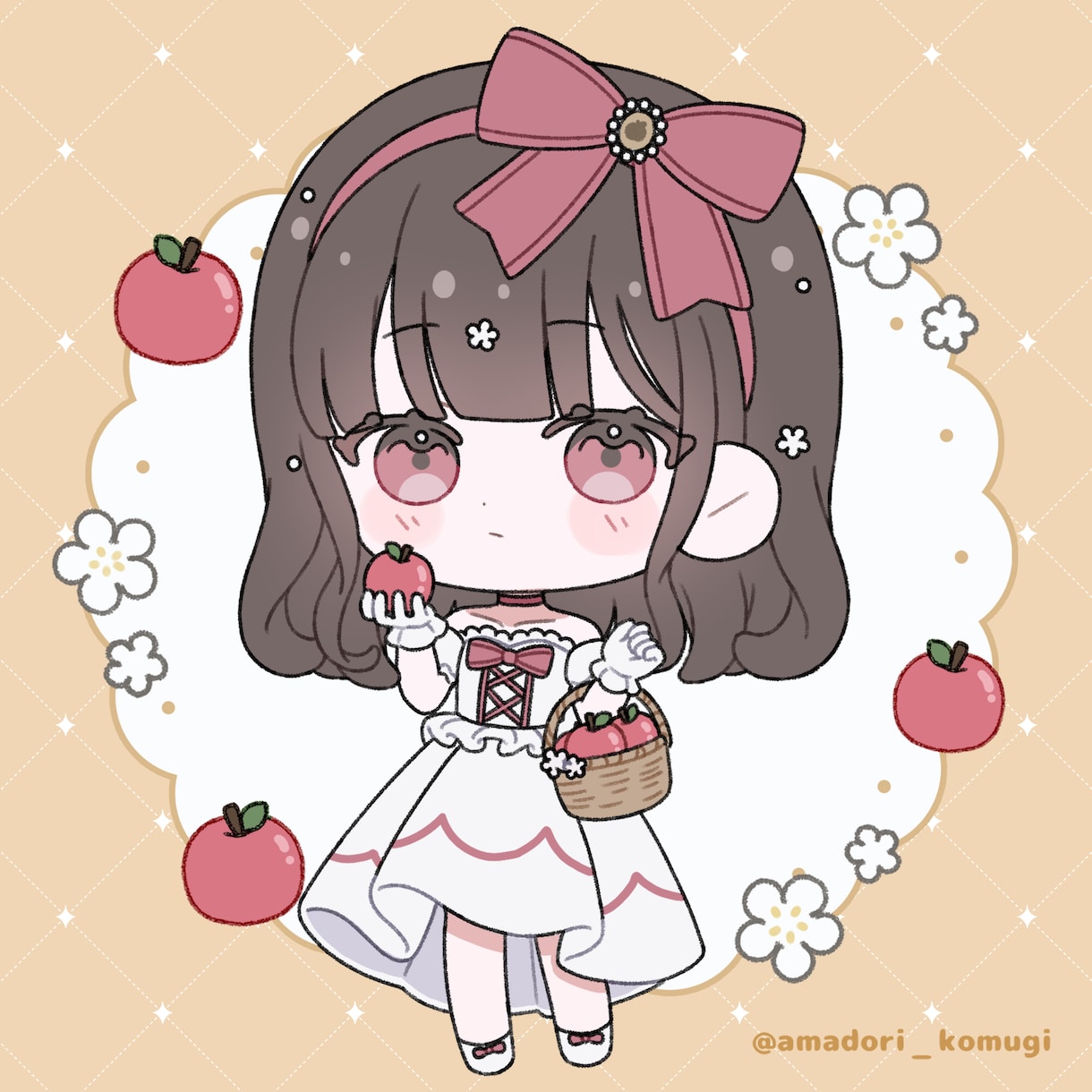 シンプルで可愛いミニキャラお描きします 商用利用、グッズ化◎ オーダーの範囲内でのみ修正無制限 イメージ1