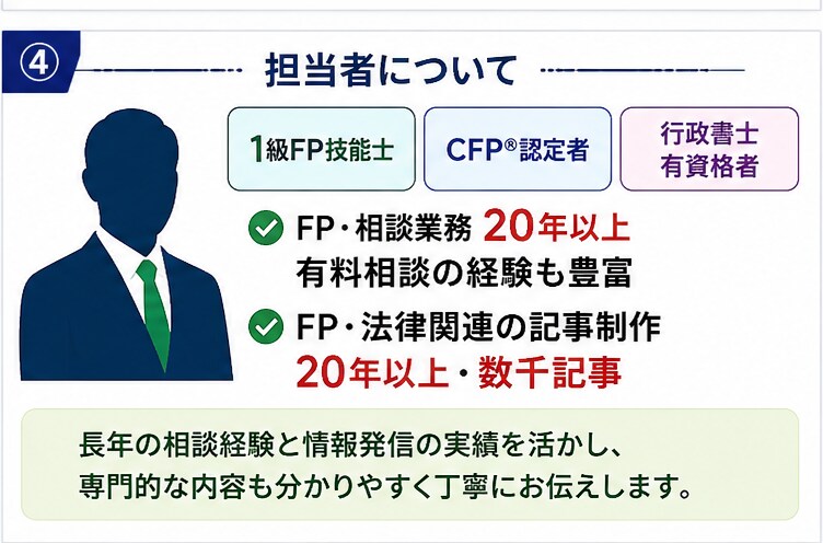先着1名限定！FPがライフプランを作成します FPサービスのパイロットユーザーを募集します。 イメージ4