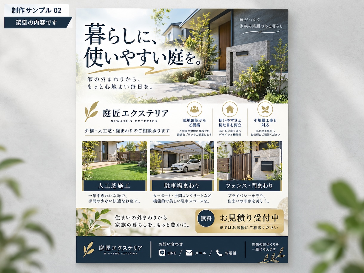 広告の視点で文章から考えるチラシを作ります 原稿がなくても大丈夫。相談から制作・印刷手配まで イメージ4