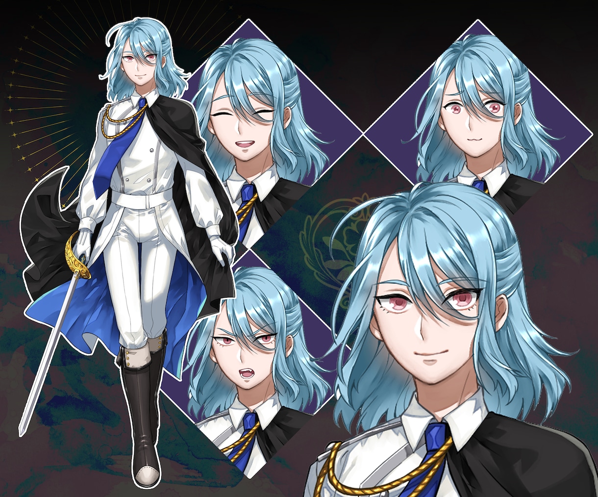 キャラクターのデザインから作画までいたします 配信、TRPGの立ち絵にいかがですか？ イメージ3