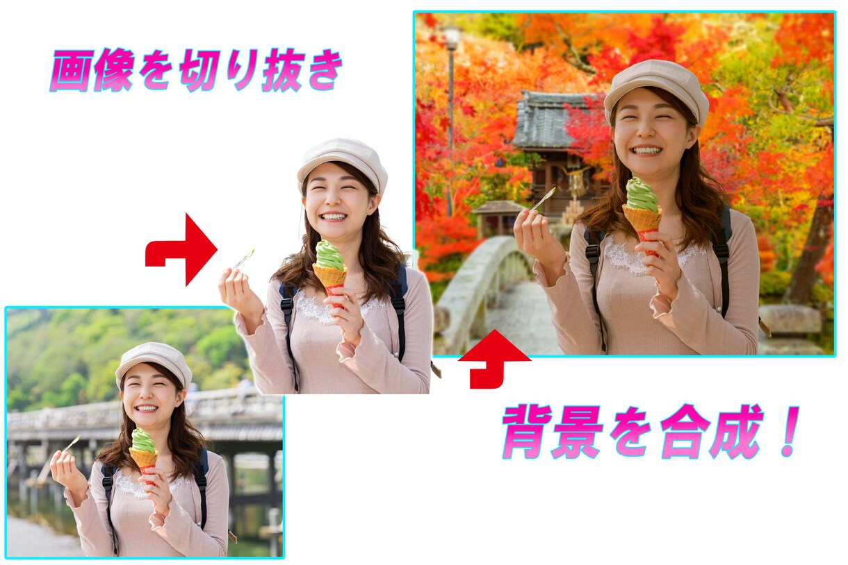 写真の加工·切り抜き、画像修正します 写真や画像をもっと素敵なものに仕上げたい方へ イメージ4