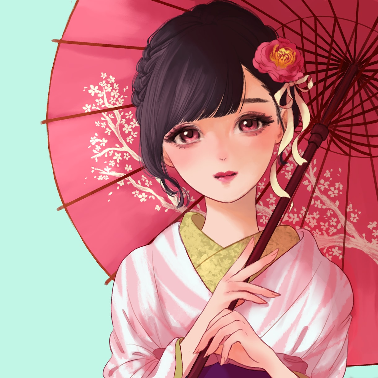 心ときめく和風・着物イラストを丁寧に制作します 世界観を大切にした和風・着物表現 イメージ4