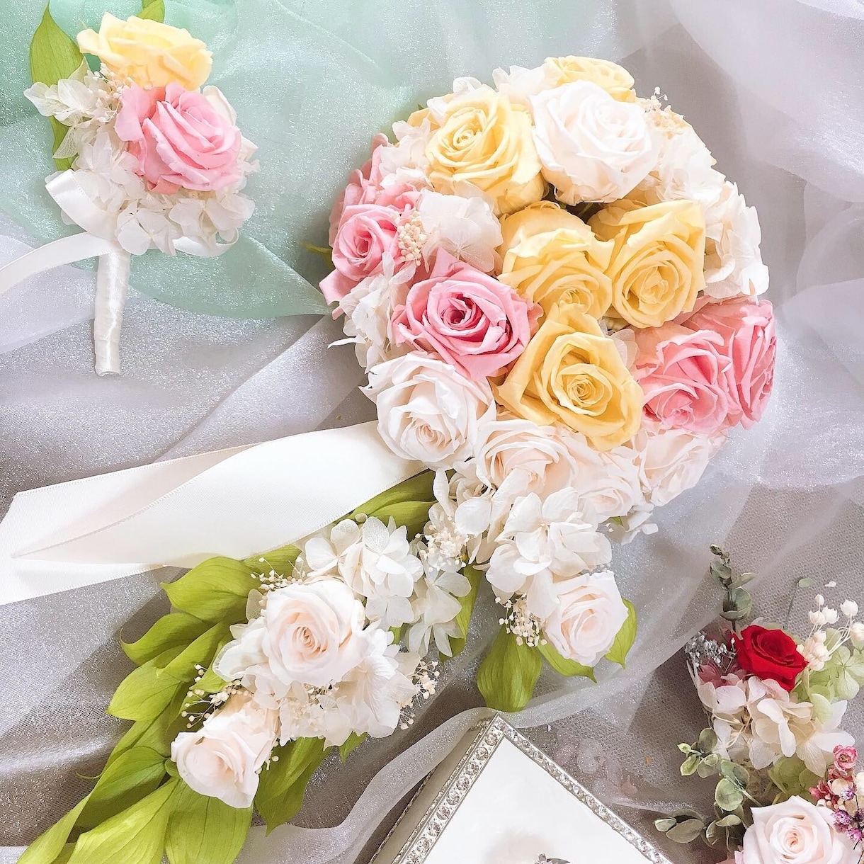 大切な結婚式に世界でひとつのブーケ作ります 細かく相談しかわいいブーケを作ってみんなを驚かせよう☆ イメージ2