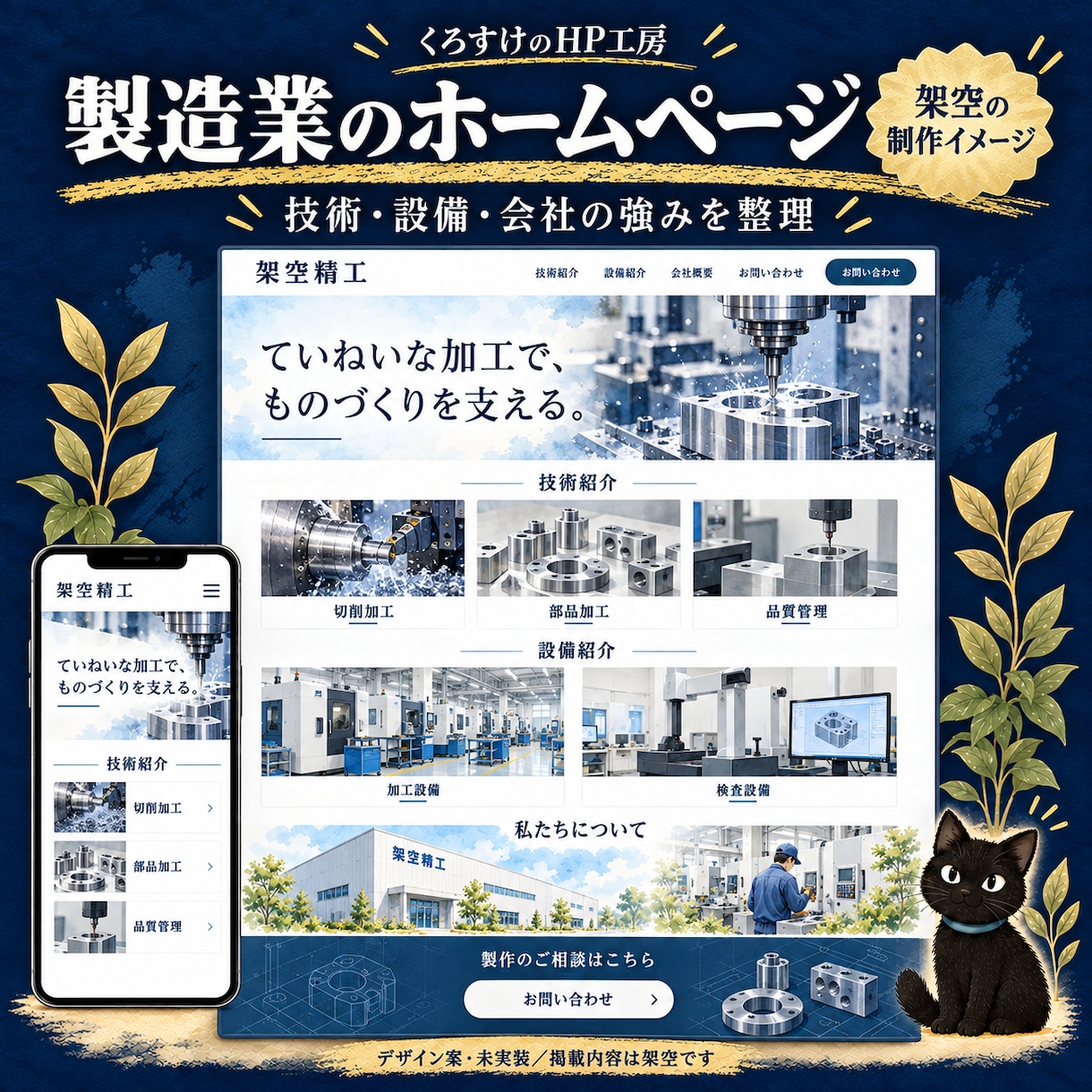 事業内容がきちんと伝わる会社サイトを制作します 事業案内・会社情報・お問い合わせを見やすく整理 イメージ7