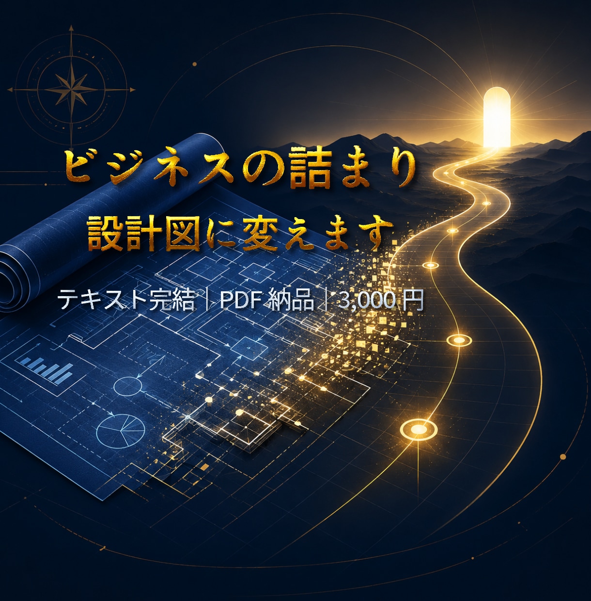 ビジネスの詰まりを言語化します 現状分析＋行動プランをPDF納品。テキストでセッション可。 イメージ1